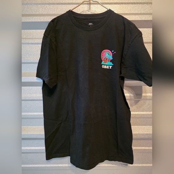 Obey Other - Obey Black Tee with Vibrant Graphic